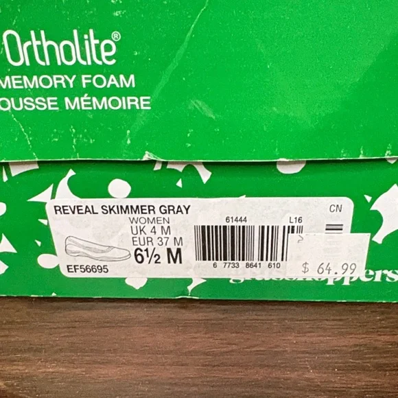 Grasshoppers Silver Glitter Slip-On Flats - Picture 2 of 9